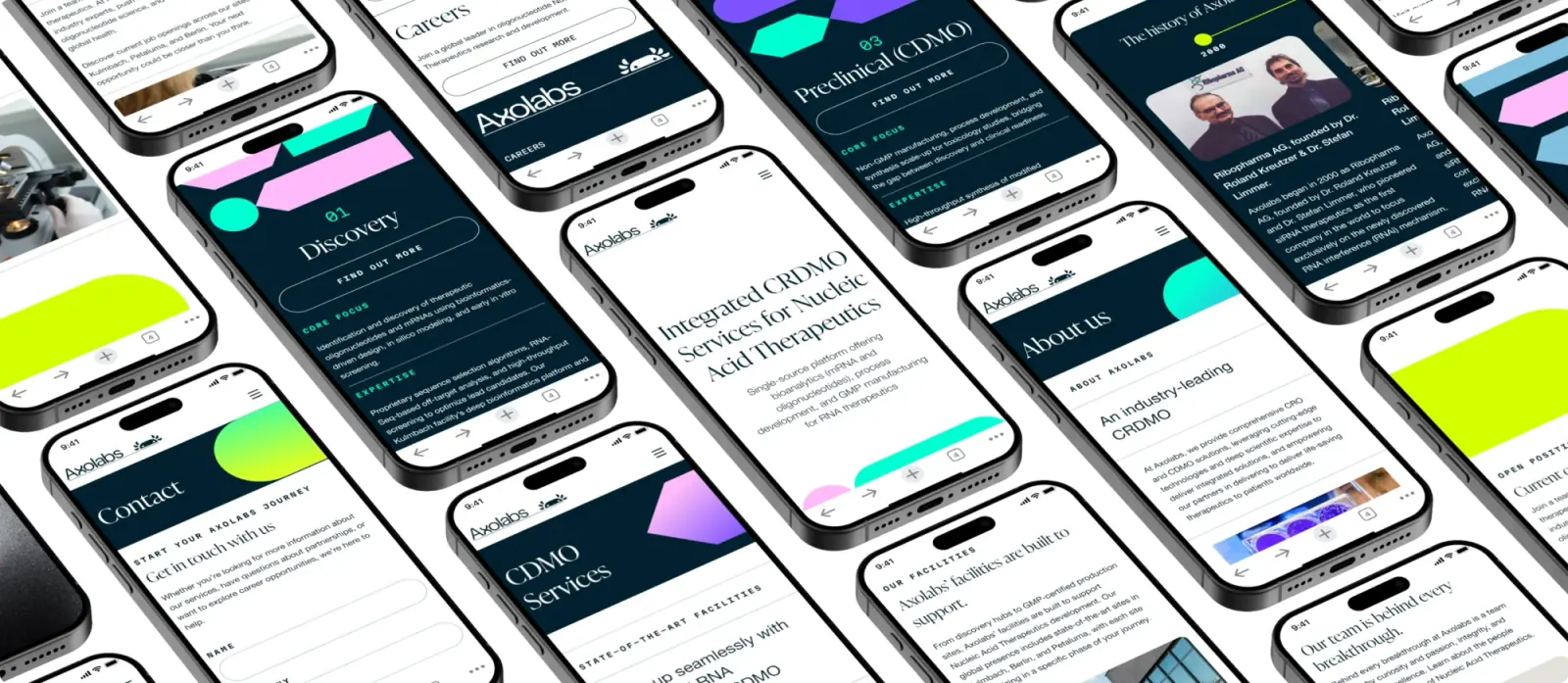 Axolabs mobile experience